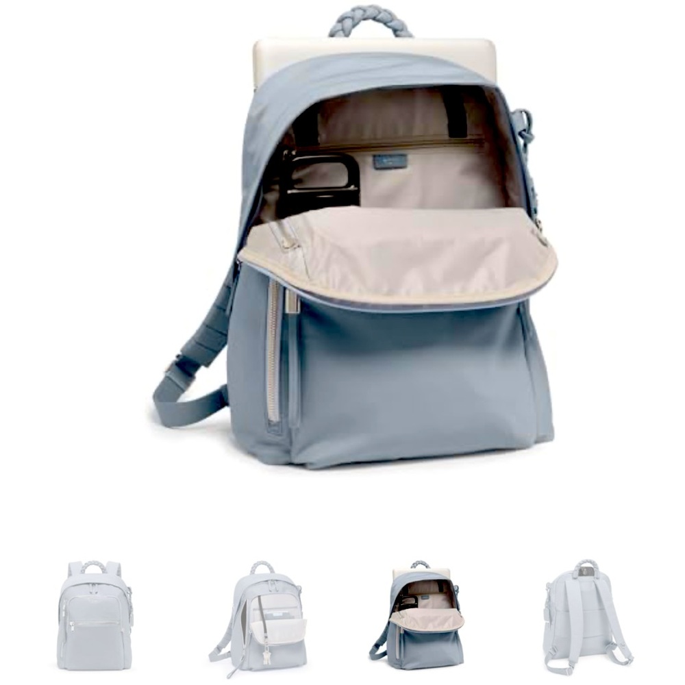 Tumi Voyager Halsey Backpack - like new in light blue